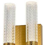 Бра с двумя плафонами латунь Dew Drops Tube Duo Brass Wall Lamp варинант исполнения - 2 | Loft Concept в Сочи