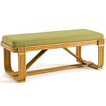 Скамья из ротанга с подушкой Mattia Rattan Bench варинант исполнения - 1 | Loft Concept в Сочи