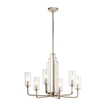  Люстра с прозрачными рифлеными цилиндрическими плафонами Kichler варинант исполнения - 22 | Loft Concept в Сочи