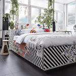 Дизайнерская кровать с системой хранения варинант исполнения - 1 | Loft Concept в Сочи