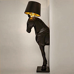 Horse Statue Floor Lamp Большой светильник Черная Лошадь варинант исполнения - 3 | Loft Concept в Сочи