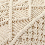 Чехол на подушку с макраме бежевого цвета Macrame варинант исполнения - 2 | Loft Concept в Сочи