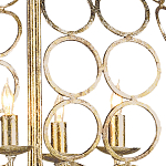 Люстра в форме шара с рядами из колец Million Rings варинант исполнения - 1 | Loft Concept в Сочи