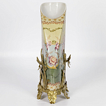 Фарфоровая ваза с бронзовыми элементами Eden Garden варинант исполнения - 6 | Loft Concept в Сочи