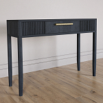 Элегантная Консоль Primo с выдвижным ящиком Черный дуб варинант исполнения - 2 | Loft Concept в Сочи