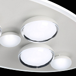 Потолочный светильник овальной формы белого цвета с 7-ю лампами Lunar Pebbles варинант исполнения - 8 | Loft Concept в Сочи