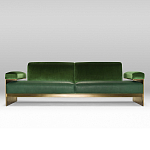 Эксклюзивный Диван в стиле Арт-деко Phoenix с элегантными латунными элементами  варинант исполнения - 1 | Loft Concept в Сочи