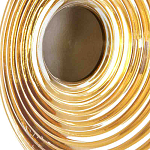 Бра с рельефным круглым плафоном янтарного цвета Savio Glass Disc Light варинант исполнения - 4 | Loft Concept в Сочи