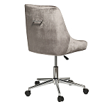 Кресло офисное с обивкой из серого велюра Stylish Velor Office Chair варинант исполнения - 1 | Loft Concept в Сочи