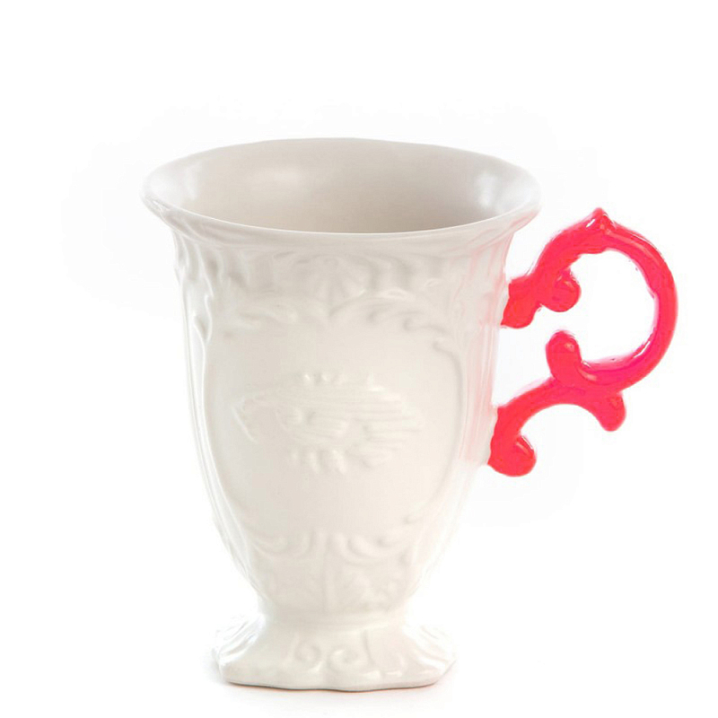 Кружка Seletti I-Mug Fuchsia Белый Фуксия в Сочи | Loft Concept 