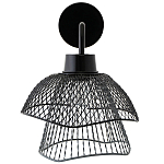 Бра с сетчатым металлическим абажуром Black Mesh Lampshade варинант исполнения - 2 | Loft Concept в Сочи