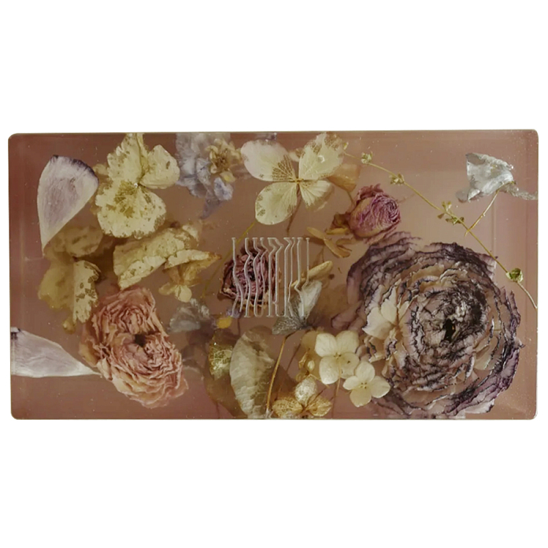 Шкатулка из эпоксидной смолы с цветами розовая Epoxy Resin Rectangular Box Pink Мульти Розовый в Сочи | Loft Concept 