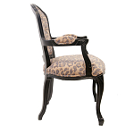 Полукресло с мягкой обивкой из льна на 4-х ножках из массива березы Gladys Armchair варинант исполнения - 1 | Loft Concept в Сочи