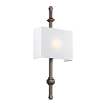 Бра с прямоугольным тканевым абажуром белого цвета Feiss варинант исполнения - 6 | Loft Concept в Сочи