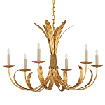 Люстра золотая с декором в виде перьев Bunch of Feathers варинант исполнения - 3 | Loft Concept в Сочи