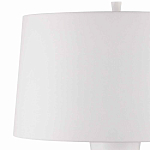 Торшер белый с тканевым абажуром на деревянном основании Graceful Silhouette варинант исполнения - 2 | Loft Concept в Сочи