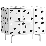 Тумба белая с рисунком Grande Graphspots варинант исполнения - 1 | Loft Concept в Сочи