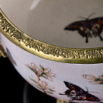 Фарфоровая чаша с бронзовыми элементами Eden Garden варинант исполнения - 6 | Loft Concept в Сочи
