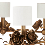 Люстра с каркасом в виде цветков розы и тканевыми абажурами Flowers and Fox Roses варинант исполнения - 2 | Loft Concept в Сочи