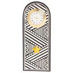 Часы подарочные настольные в виде погона Генерала из натурального камня Змеевик Silver Military Clock варинант исполнения - 4 | Loft Concept в Сочи