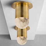 Потолочный светильник светодиодный с плафоном из натурального камня Purgatory варинант исполнения - 3 | Loft Concept в Сочи