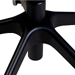 Стул с мягкой синей обивкой из велюра и подъемно-поворотным механизмом на черных колесиках Harper Blue варинант исполнения - 6 | Loft Concept в Сочи