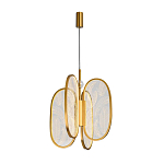 Люстра с гравировкой на акриловых плафонах Gravyura Bronze D 33 см варинант исполнения - 2 | Loft Concept в Сочи