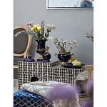 Менажница темно-синяя фарфоровая с бронзовой фигуркой ангела Eden Garden варинант исполнения - 6 | Loft Concept в Сочи