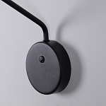 Бра с длинным чёрным металлическим каркасом Bendik Lighting варинант исполнения - 6 | Loft Concept в Сочи