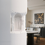 Встраиваемый в стену гипсовый светильник под покраску с колоннами и арками в античном стиле Antiquity Athena варинант исполнения - 15 | Loft Concept в Сочи