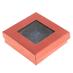 Зеркало карманное круглое двухстороннее из натурального камня Содалит в подарочной упаковке Gold Stone Mirrors варинант исполнения - 4 | Loft Concept в Сочи