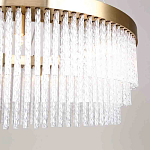 Люстра подвесная со стеклянными подвесками в виде перекрученных трубочек Nembus варинант исполнения - 4 | Loft Concept в Сочи