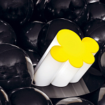 Настольная дизайнерская лампа Poltronova Passiflora Yellow Table Lamp варинант исполнения - 8 | Loft Concept в Сочи