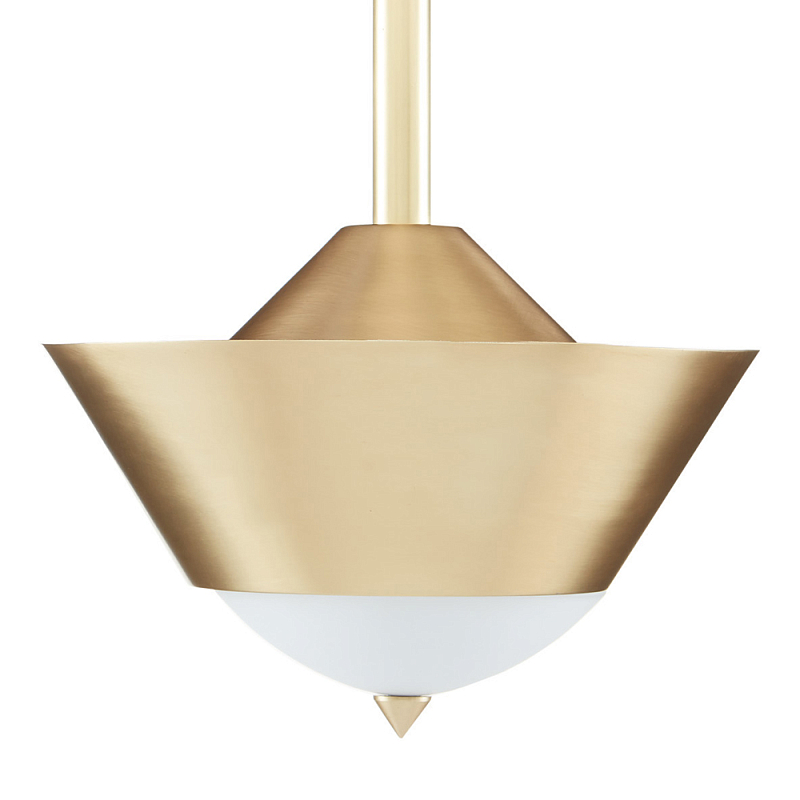 Подвесной светильник светодиодный конусообразный Сone Shaped Gold Pendant Золотой Белый в Сочи | Loft Concept 