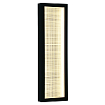 Светодиодное прямоугольное бра из металла черного цвета Lattice Lux варинант исполнения - 5 | Loft Concept в Сочи