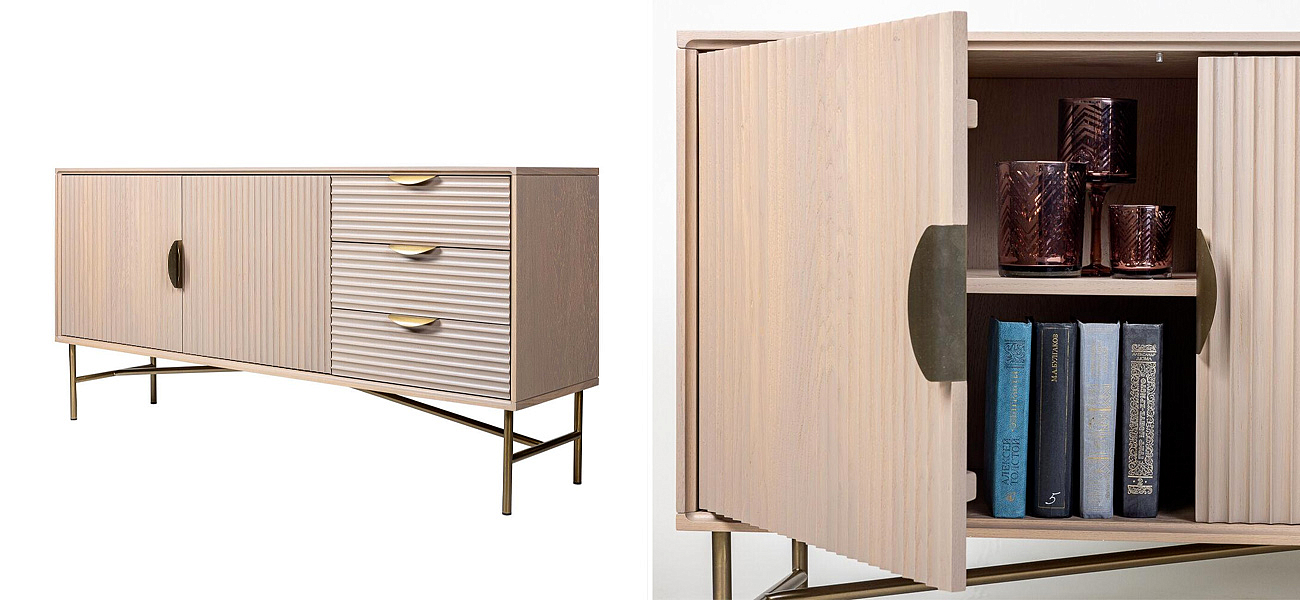 Комод Antique Order Бежевый Шпон Дуба Комод Antique Order Бежевый Шпон Дуба - Loft-Concept в Сочи