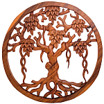 Панно из дерева Wood Panel With Trees варинант исполнения - 1 | Loft Concept в Сочи