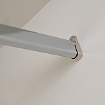 Шкаф бежевый двухдверный с полками и штангой Eccentricity варинант исполнения - 5 | Loft Concept в Сочи