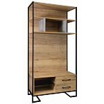 Стеллаж под TV в стиле лофт с открытыми полками и 2-мя ящиками Urban Style Space варинант исполнения - 1 | Loft Concept в Сочи