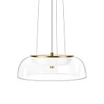 Подвесной светильник  с плоским прозрачным стеклянным плафоном Grada Light варинант исполнения - 1 | Loft Concept в Сочи