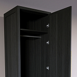 Узкий Шкаф Primo с 2 выдвижными ящиками Черный дуб варинант исполнения - 6 | Loft Concept в Сочи