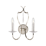 Бра с 2-мя лампами и подвеской из прозрачного стекла Elstead Lighting варинант исполнения - 1 | Loft Concept в Сочи
