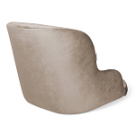 Стул с мягкой бежевой обивкой из велюра и подъемно-поворотным механизмом на черных колесиках Harper Beige варинант исполнения - 2 | Loft Concept в Сочи