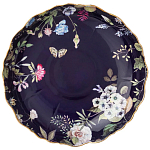 Ваза фарфоровая круглая на ножке с рисунком цветов Garden Whisper Porcelain Set  варинант исполнения - 1 | Loft Concept в Сочи