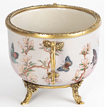 Фарфоровая чаша с бронзовыми элементами Eden Garden варинант исполнения - 3 | Loft Concept в Сочи