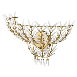 Бра золотого цвета с белыми стеклянными лепестками Hanging Flowers варинант исполнения - 2 | Loft Concept в Сочи