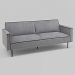 Диван современный вельветовый прямой Worcester Серый варинант исполнения - 1 | Loft Concept в Сочи