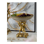 Чаша фарфоровая на двух бронзовых ангелах Eden Garden варинант исполнения - 4 | Loft Concept в Сочи