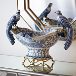 Фарфоровая чаша с птицами Blue and White варинант исполнения - 4 | Loft Concept в Сочи