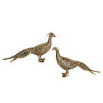 Статуэтка бронзовая пара Павлины Bronze Birds варинант исполнения - 1 | Loft Concept в Сочи